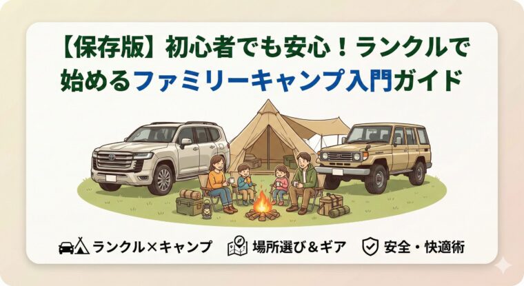 【保存版】初心者でも安心！ランクルで始めるファミリーキャンプ入門ガイド